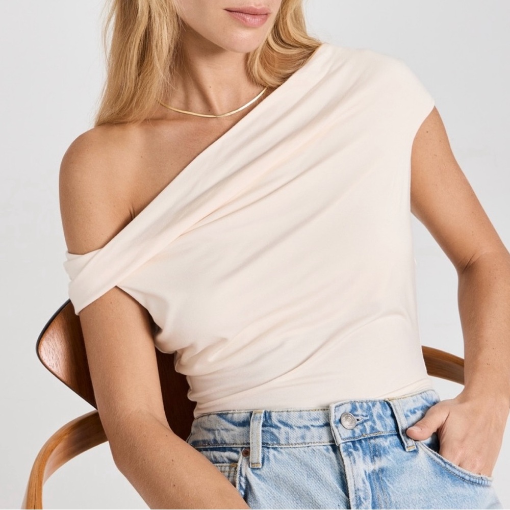 Reformation Cello Knit Top Cream Size M - Picture 6 of 11